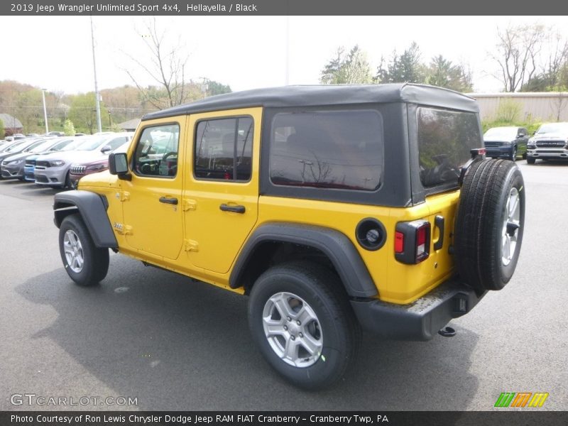 Hellayella / Black 2019 Jeep Wrangler Unlimited Sport 4x4
