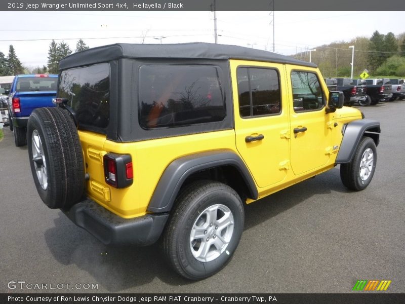 Hellayella / Black 2019 Jeep Wrangler Unlimited Sport 4x4