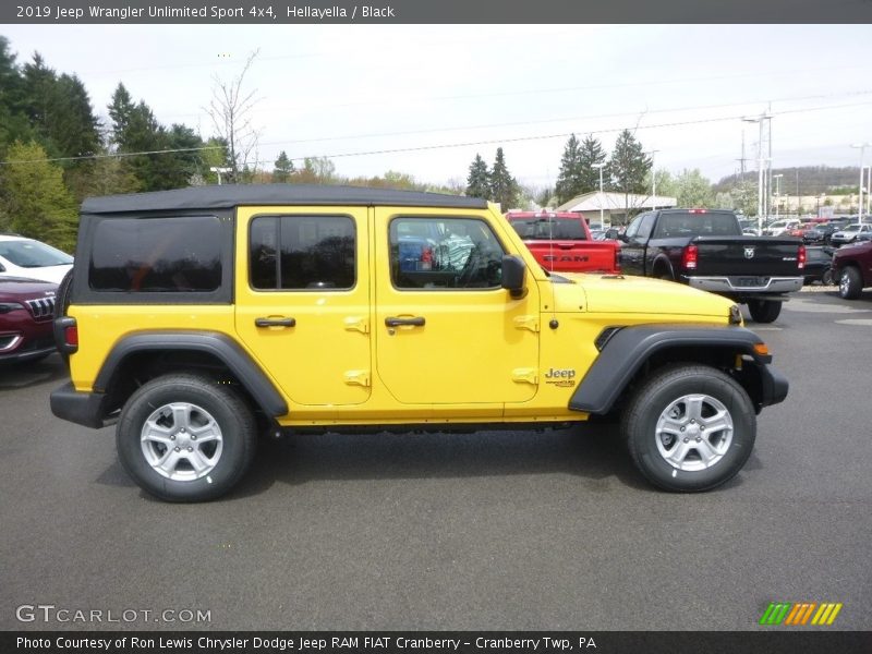 Hellayella / Black 2019 Jeep Wrangler Unlimited Sport 4x4