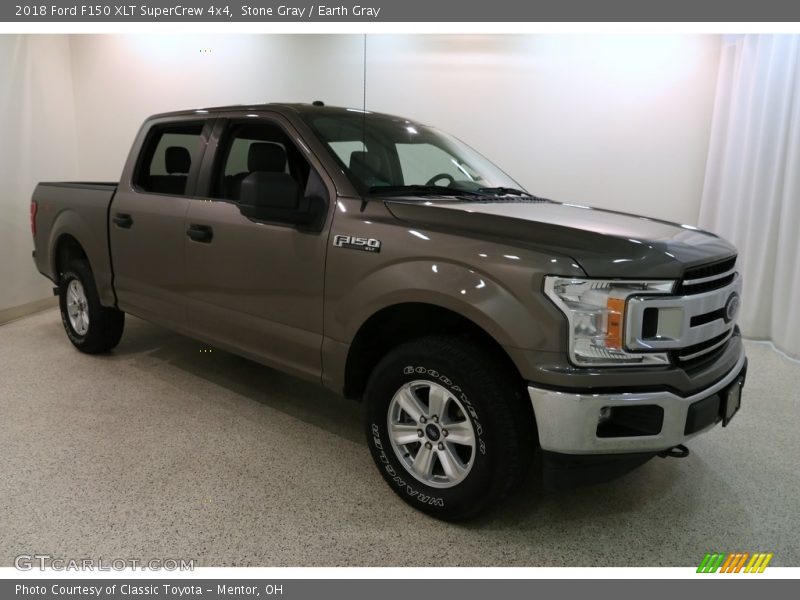 Stone Gray / Earth Gray 2018 Ford F150 XLT SuperCrew 4x4