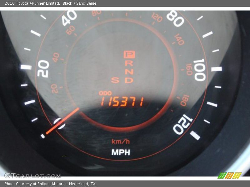 Black / Sand Beige 2010 Toyota 4Runner Limited