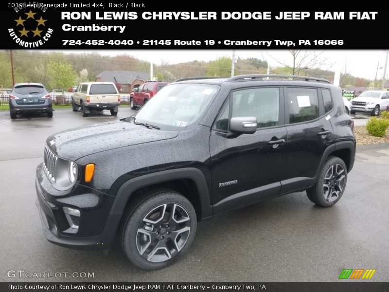 Black / Black 2019 Jeep Renegade Limited 4x4