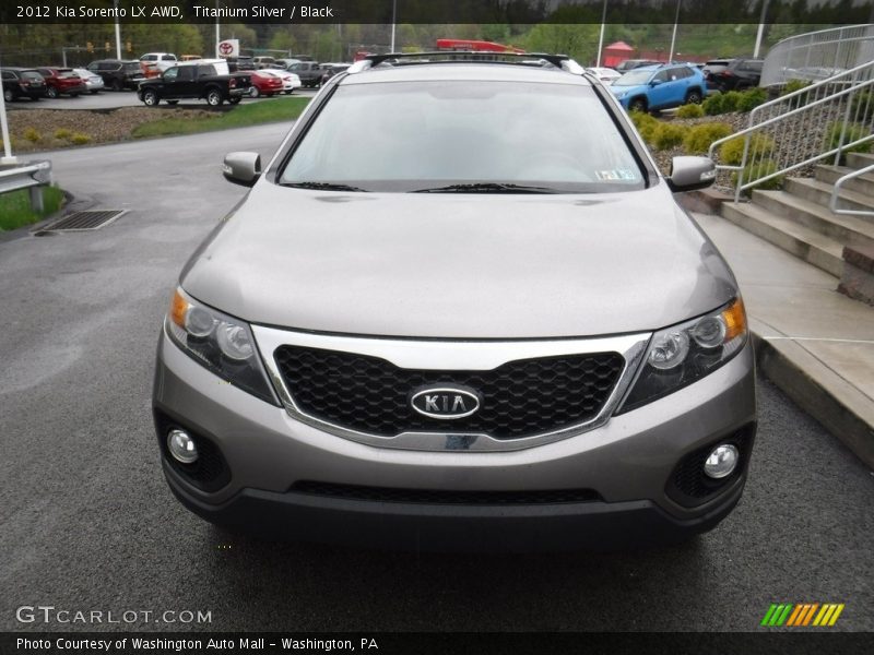 Titanium Silver / Black 2012 Kia Sorento LX AWD