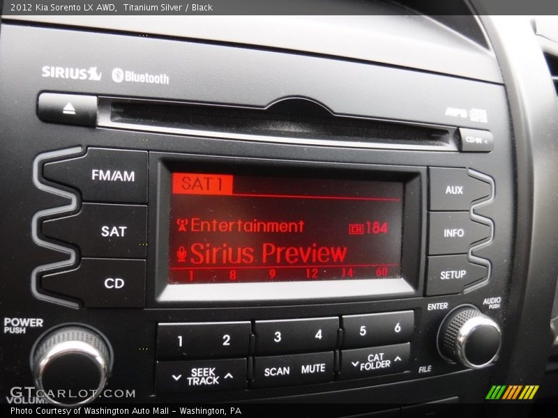 Titanium Silver / Black 2012 Kia Sorento LX AWD
