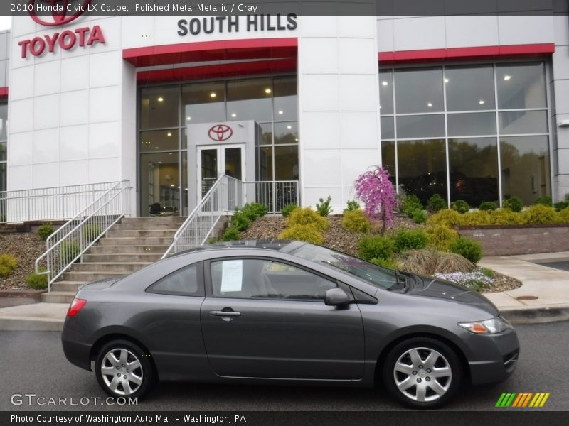 Polished Metal Metallic / Gray 2010 Honda Civic LX Coupe