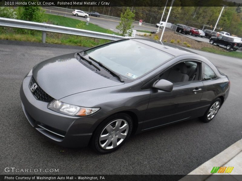 Polished Metal Metallic / Gray 2010 Honda Civic LX Coupe