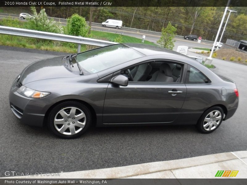 Polished Metal Metallic / Gray 2010 Honda Civic LX Coupe