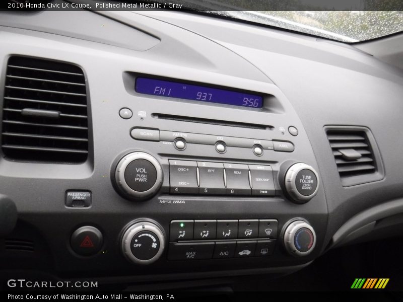 Polished Metal Metallic / Gray 2010 Honda Civic LX Coupe