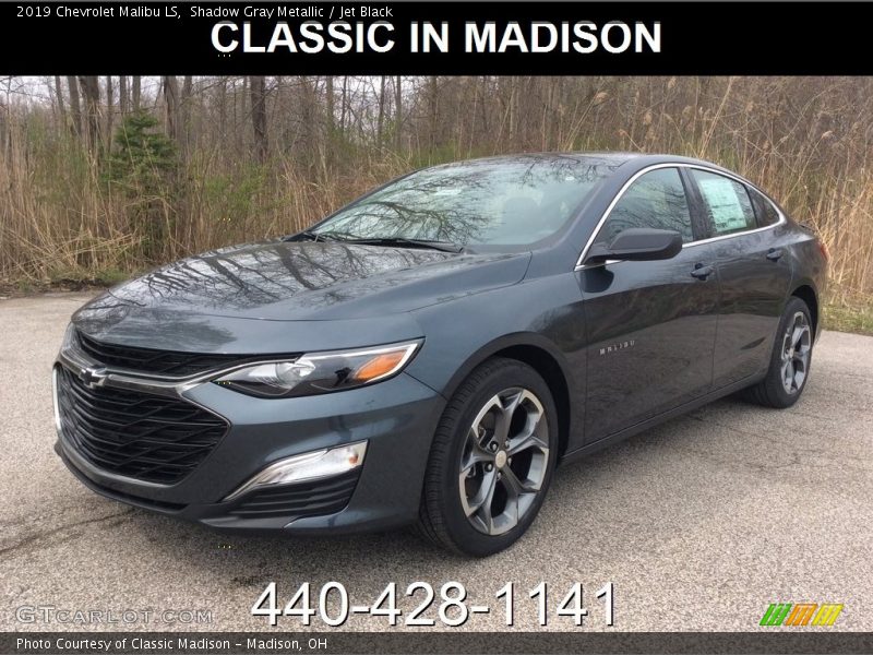 Shadow Gray Metallic / Jet Black 2019 Chevrolet Malibu LS