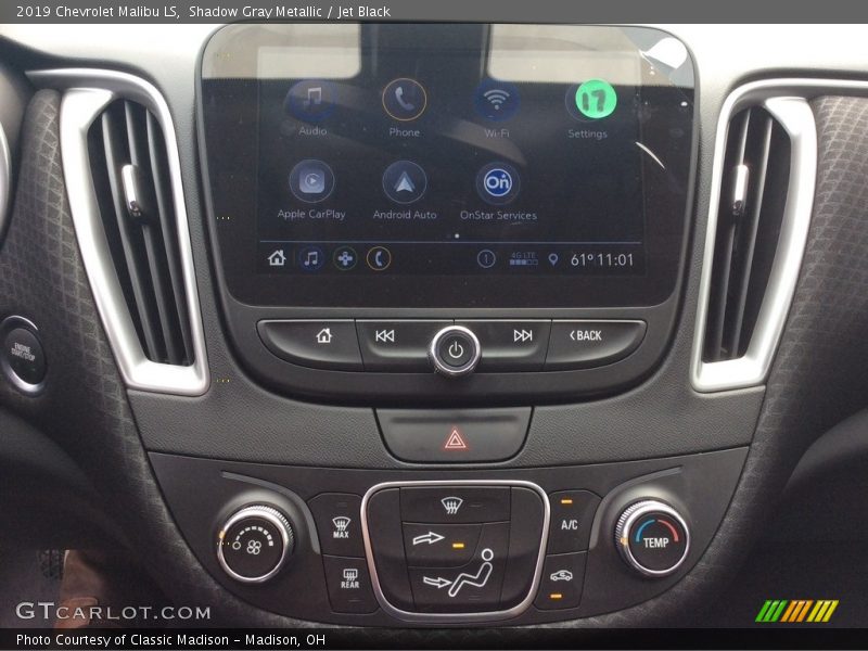 Shadow Gray Metallic / Jet Black 2019 Chevrolet Malibu LS