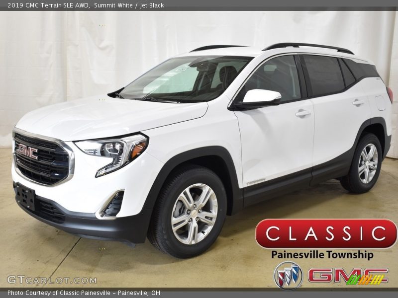 Summit White / Jet Black 2019 GMC Terrain SLE AWD