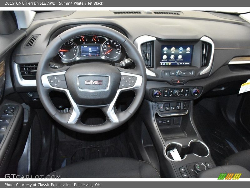 Summit White / Jet Black 2019 GMC Terrain SLE AWD