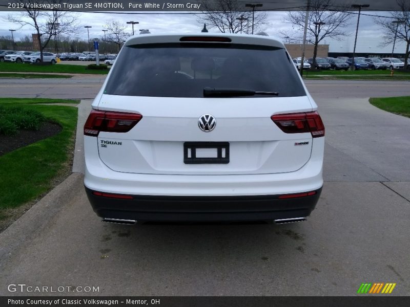 Pure White / Storm Gray 2019 Volkswagen Tiguan SE 4MOTION