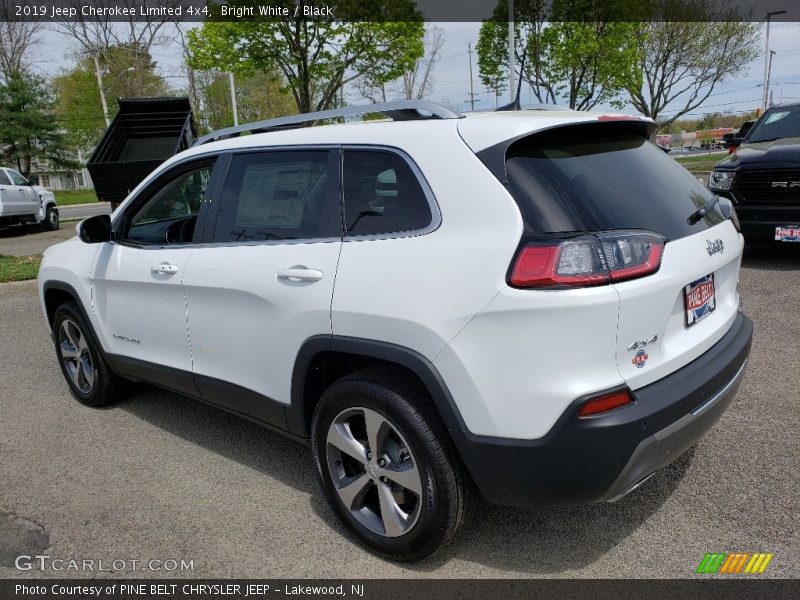 Bright White / Black 2019 Jeep Cherokee Limited 4x4
