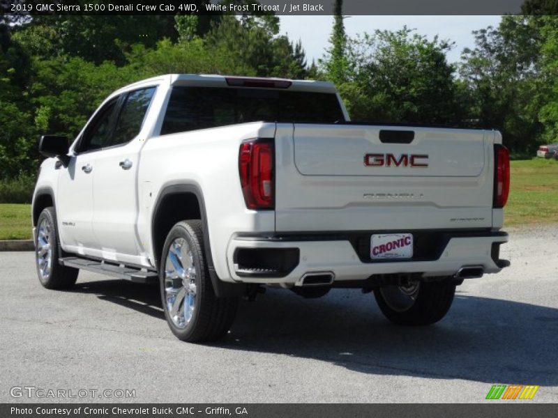 White Frost Tricoat / Jet Black 2019 GMC Sierra 1500 Denali Crew Cab 4WD