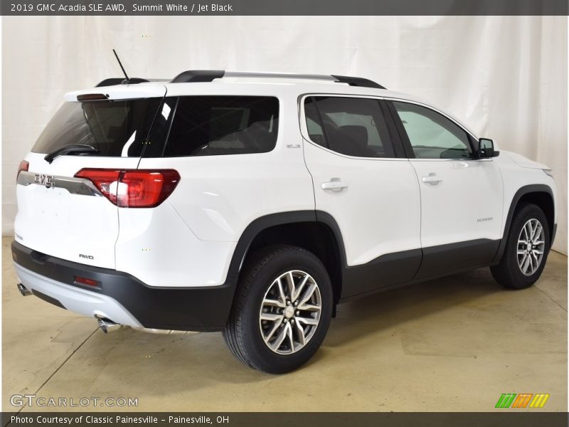 Summit White / Jet Black 2019 GMC Acadia SLE AWD