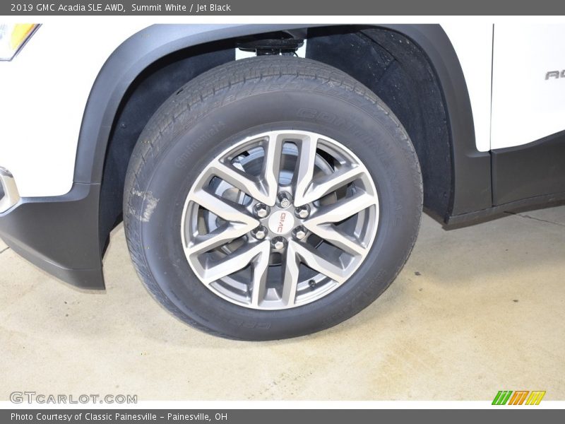 Summit White / Jet Black 2019 GMC Acadia SLE AWD