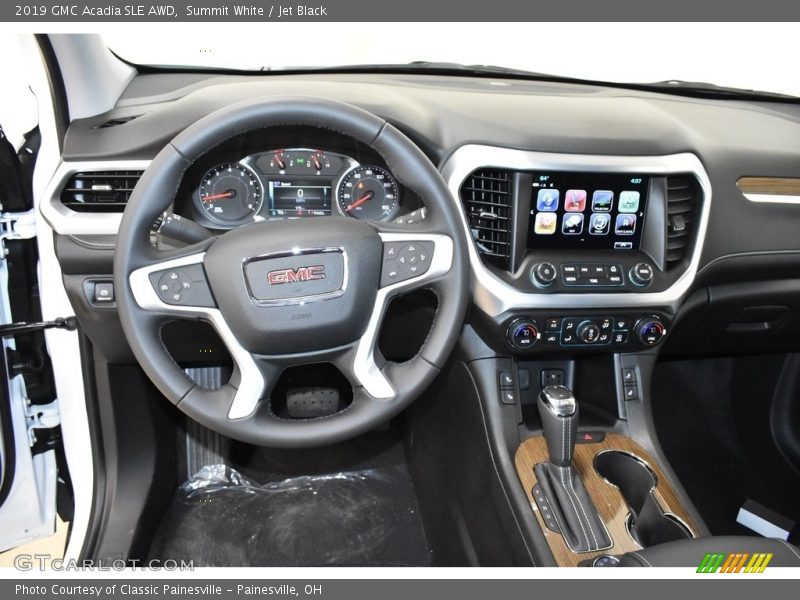 Summit White / Jet Black 2019 GMC Acadia SLE AWD