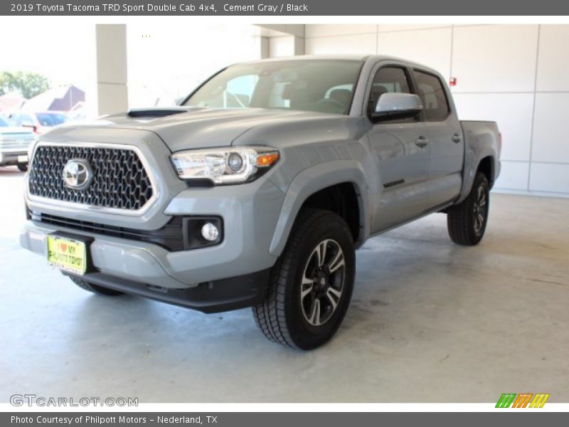 Cement Gray / Black 2019 Toyota Tacoma TRD Sport Double Cab 4x4