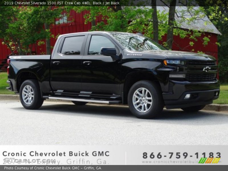 Black / Jet Black 2019 Chevrolet Silverado 1500 RST Crew Cab 4WD