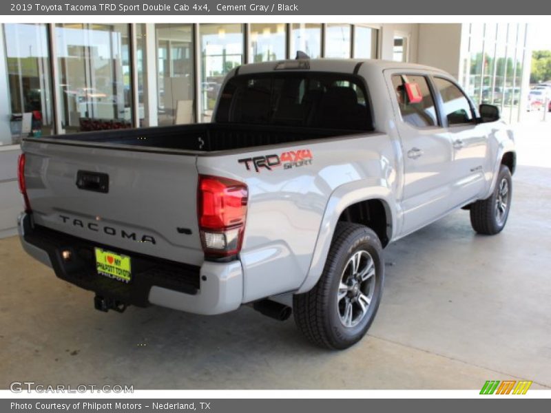 Cement Gray / Black 2019 Toyota Tacoma TRD Sport Double Cab 4x4