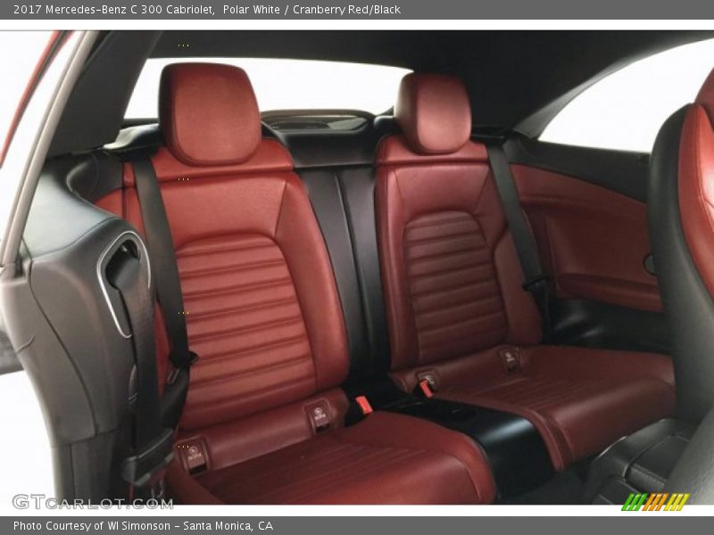 Polar White / Cranberry Red/Black 2017 Mercedes-Benz C 300 Cabriolet