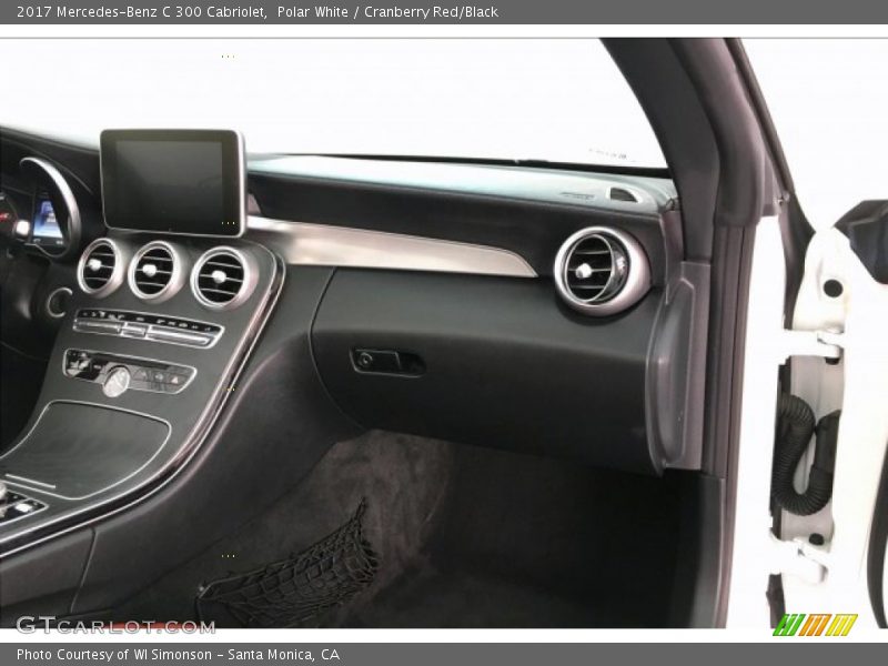 Polar White / Cranberry Red/Black 2017 Mercedes-Benz C 300 Cabriolet