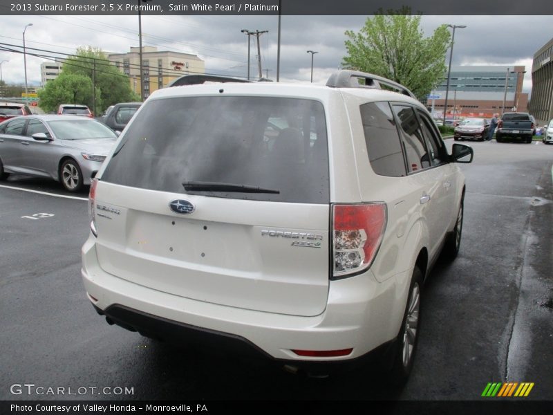 Satin White Pearl / Platinum 2013 Subaru Forester 2.5 X Premium
