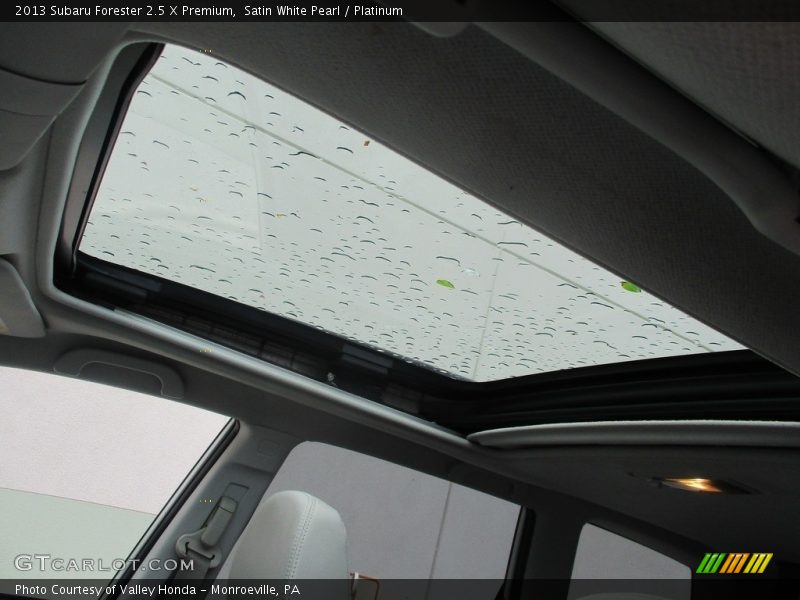 Satin White Pearl / Platinum 2013 Subaru Forester 2.5 X Premium