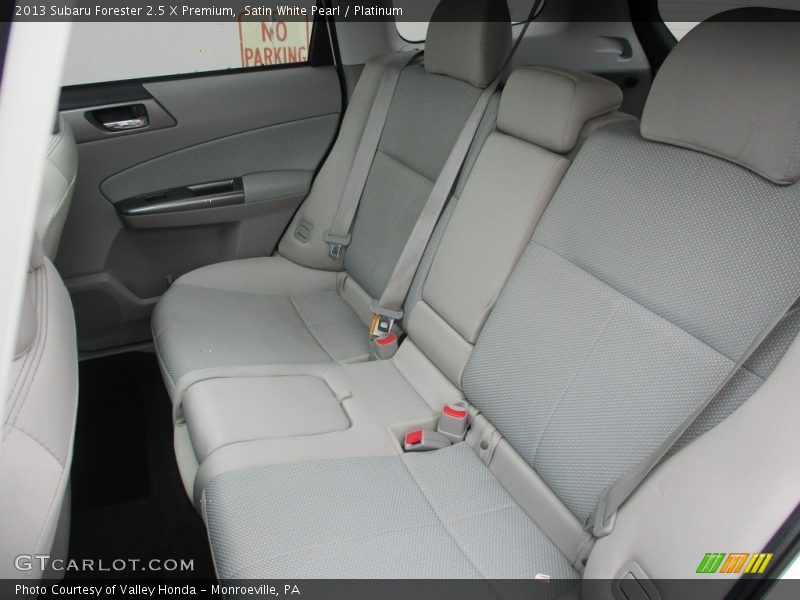 Satin White Pearl / Platinum 2013 Subaru Forester 2.5 X Premium