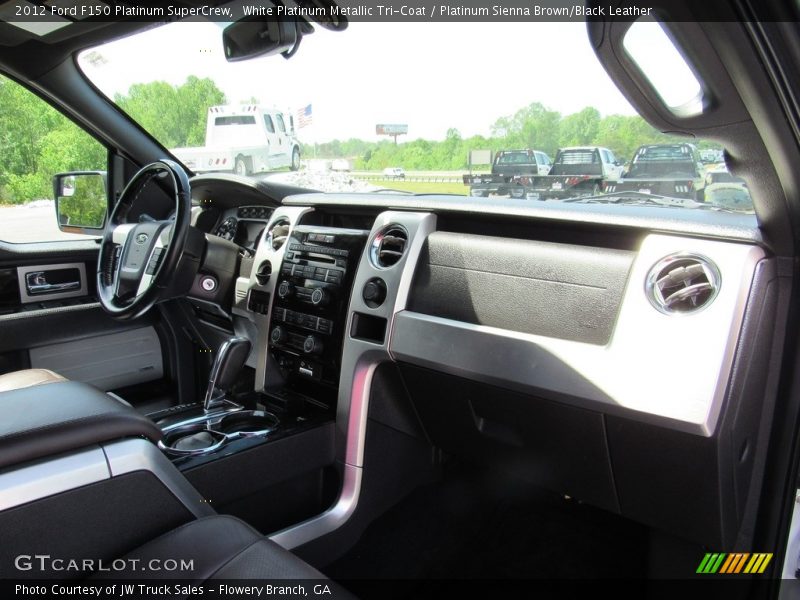 White Platinum Metallic Tri-Coat / Platinum Sienna Brown/Black Leather 2012 Ford F150 Platinum SuperCrew