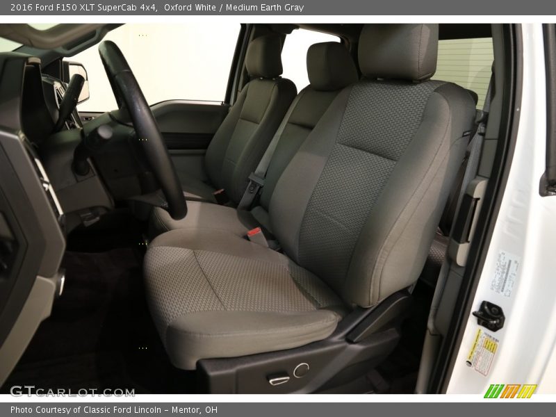 Oxford White / Medium Earth Gray 2016 Ford F150 XLT SuperCab 4x4