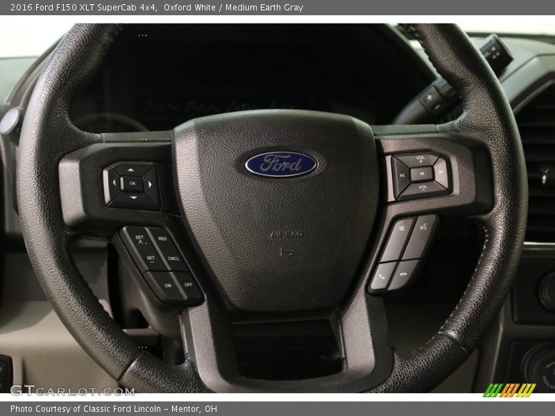 Oxford White / Medium Earth Gray 2016 Ford F150 XLT SuperCab 4x4