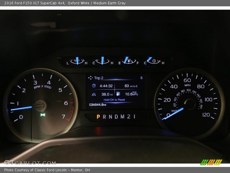 Oxford White / Medium Earth Gray 2016 Ford F150 XLT SuperCab 4x4
