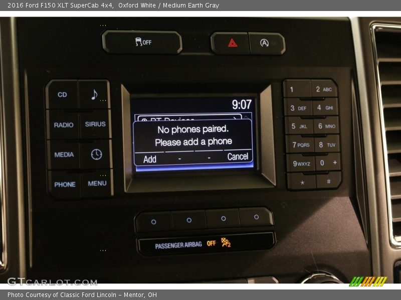 Oxford White / Medium Earth Gray 2016 Ford F150 XLT SuperCab 4x4