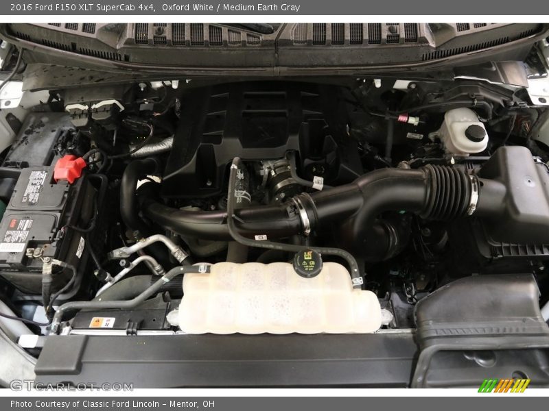 Oxford White / Medium Earth Gray 2016 Ford F150 XLT SuperCab 4x4