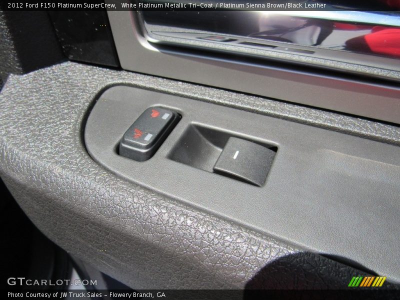 White Platinum Metallic Tri-Coat / Platinum Sienna Brown/Black Leather 2012 Ford F150 Platinum SuperCrew