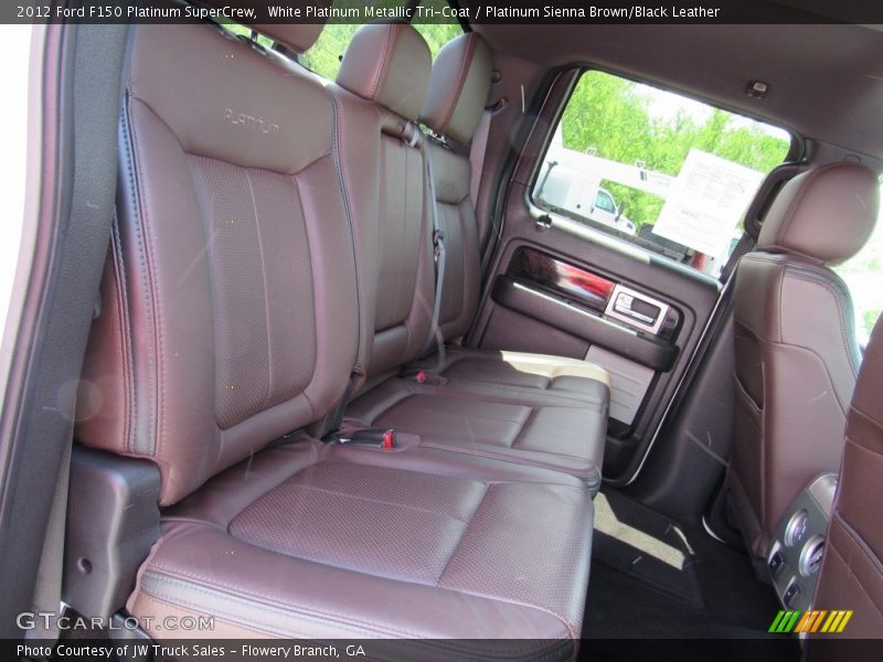 White Platinum Metallic Tri-Coat / Platinum Sienna Brown/Black Leather 2012 Ford F150 Platinum SuperCrew