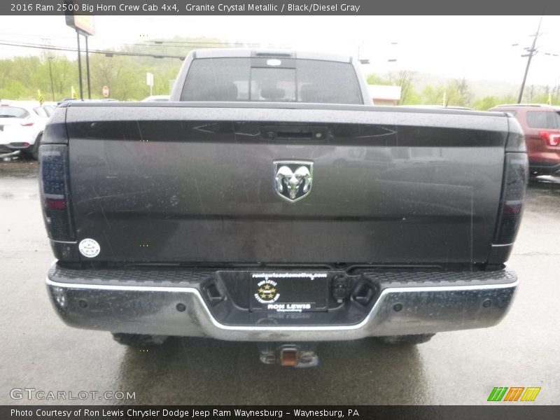 Granite Crystal Metallic / Black/Diesel Gray 2016 Ram 2500 Big Horn Crew Cab 4x4
