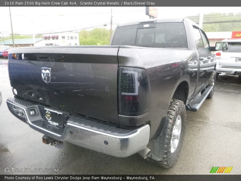 Granite Crystal Metallic / Black/Diesel Gray 2016 Ram 2500 Big Horn Crew Cab 4x4