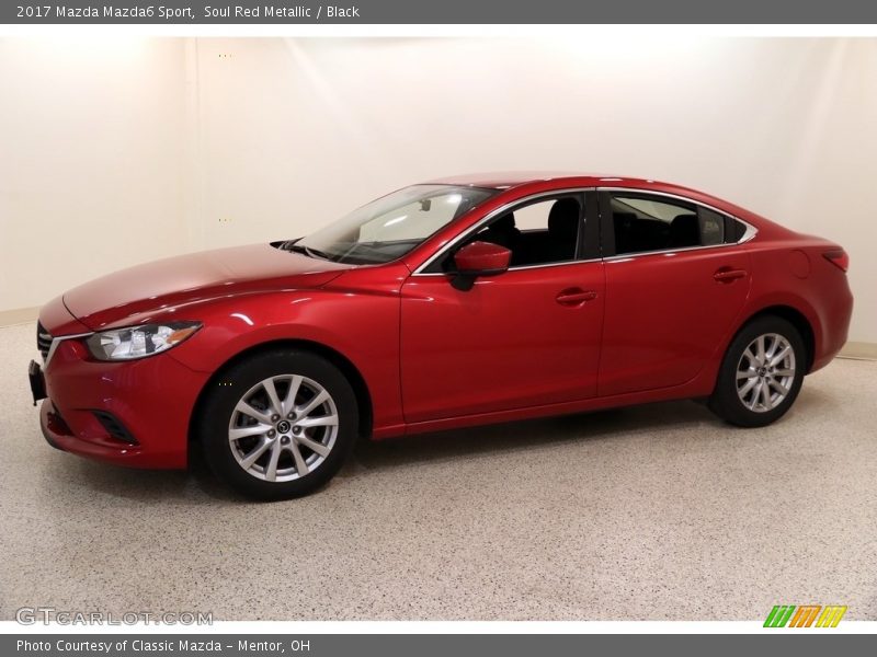 Soul Red Metallic / Black 2017 Mazda Mazda6 Sport