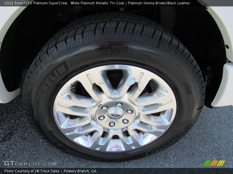 White Platinum Metallic Tri-Coat / Platinum Sienna Brown/Black Leather 2012 Ford F150 Platinum SuperCrew