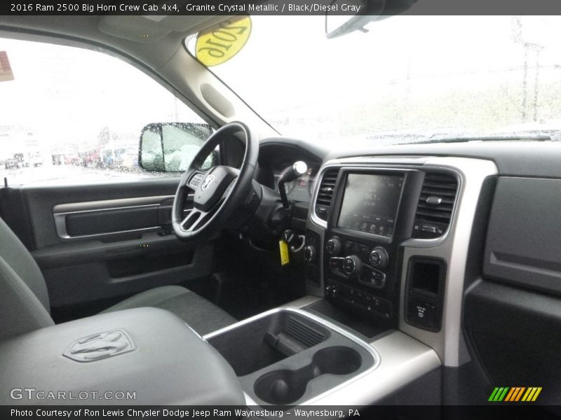 Granite Crystal Metallic / Black/Diesel Gray 2016 Ram 2500 Big Horn Crew Cab 4x4