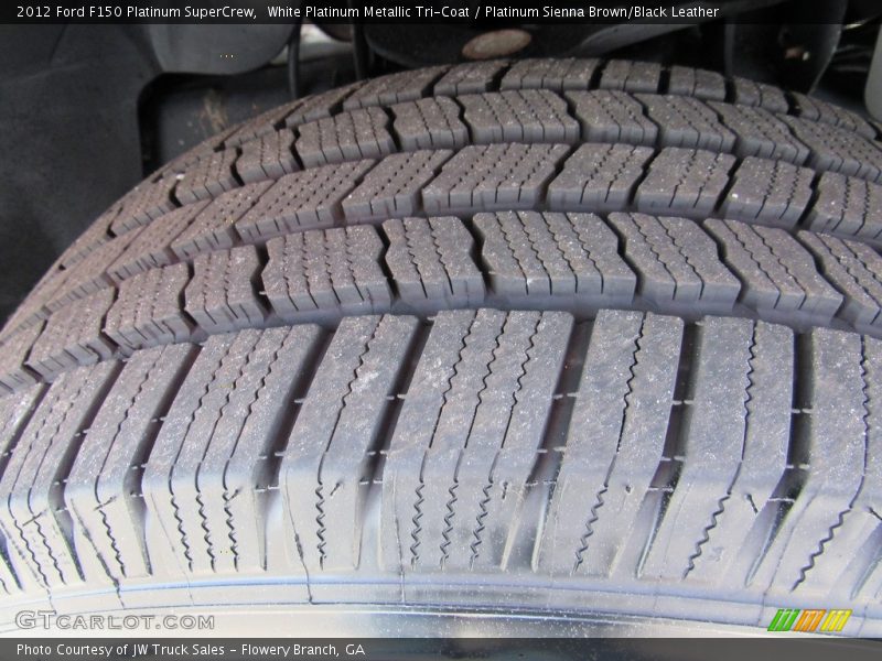 White Platinum Metallic Tri-Coat / Platinum Sienna Brown/Black Leather 2012 Ford F150 Platinum SuperCrew