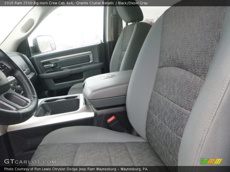 Granite Crystal Metallic / Black/Diesel Gray 2016 Ram 2500 Big Horn Crew Cab 4x4