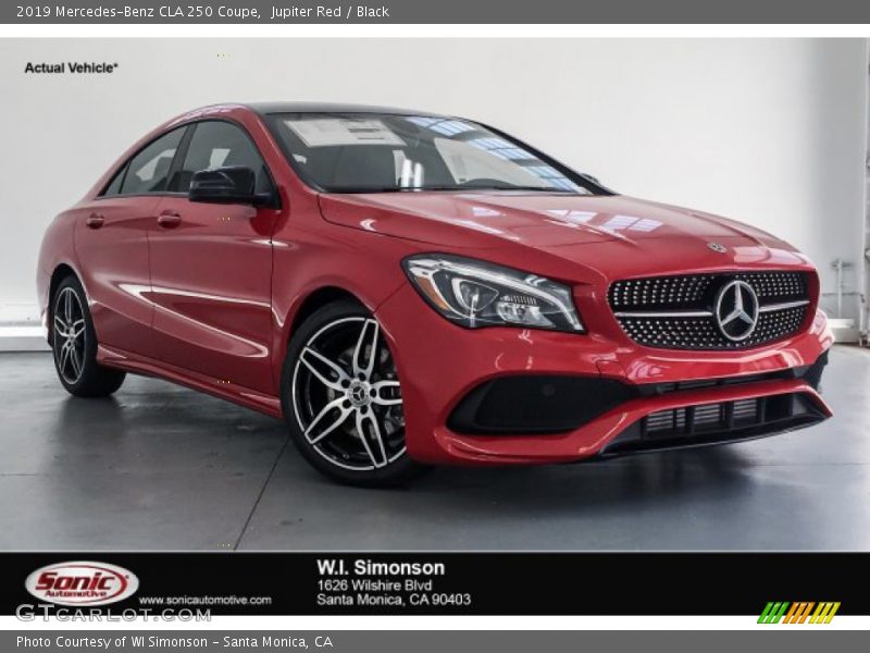 Jupiter Red / Black 2019 Mercedes-Benz CLA 250 Coupe