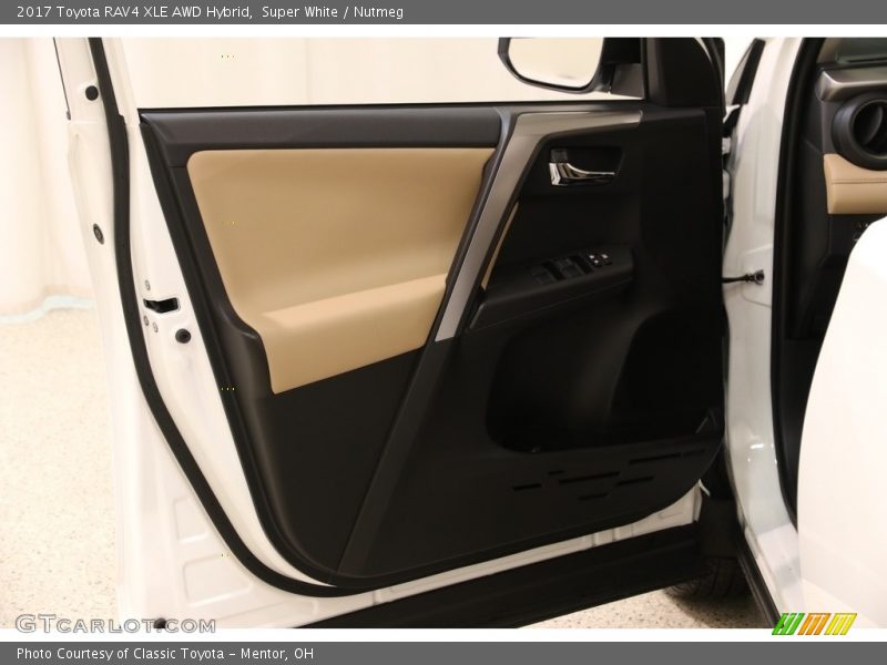 Super White / Nutmeg 2017 Toyota RAV4 XLE AWD Hybrid