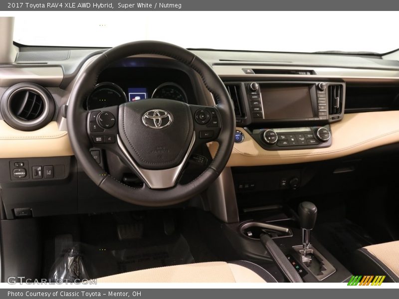 Super White / Nutmeg 2017 Toyota RAV4 XLE AWD Hybrid