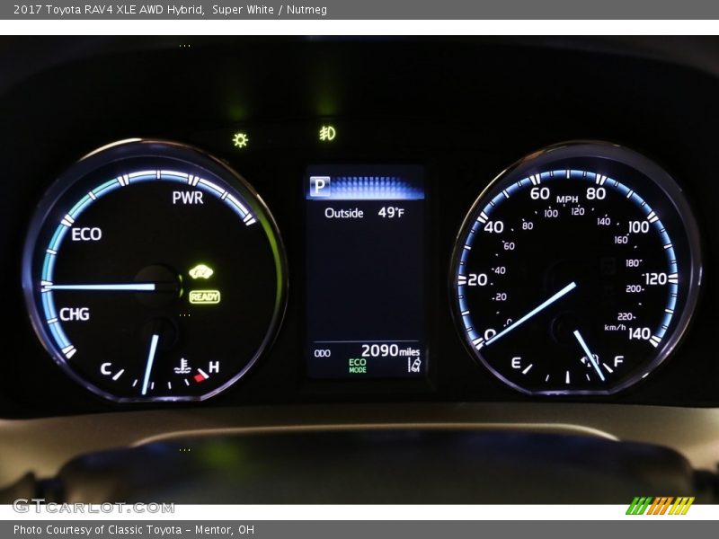 Super White / Nutmeg 2017 Toyota RAV4 XLE AWD Hybrid