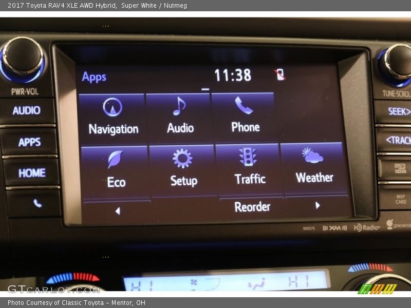 Super White / Nutmeg 2017 Toyota RAV4 XLE AWD Hybrid